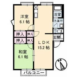 フレグランス太田　A棟の物件間取画像